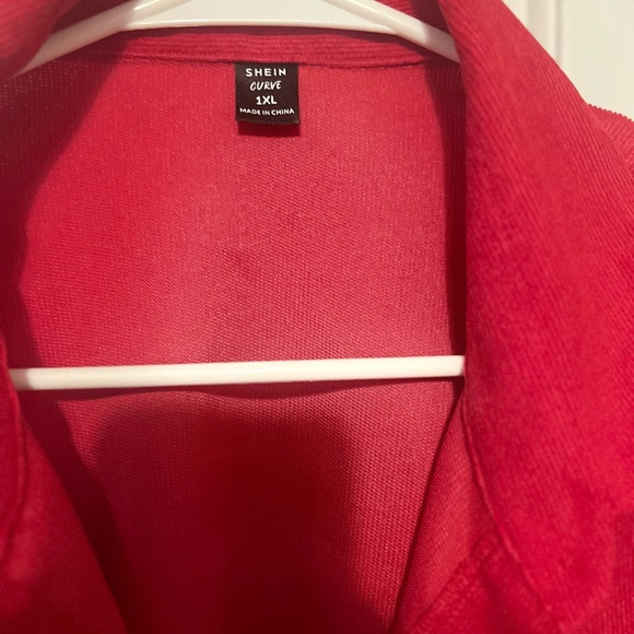 Red Button Up - Picture 2 of 3